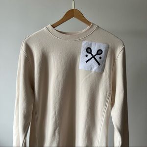 Rowing Blazers Off White/Beige Crewneck Sweater